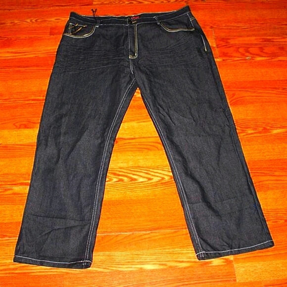 Red Ape Relaxed Fit Dark Wash Jeans | Big & Tall Comfort Denim | Size 48x33 | NW - Picture 1 of 14